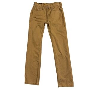 Levis 511 Slim Fit Pants Mens 29x30 Brown Khaki WaterLess Cotton Twill Trousers